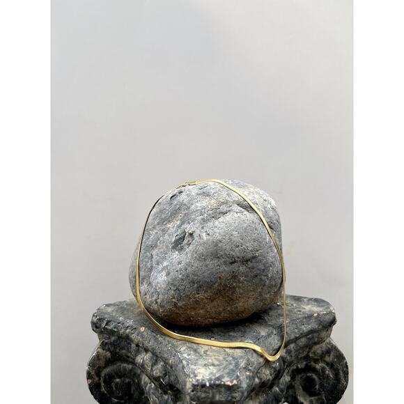 Gold Herringbone Necklace - Picture 1 of 8